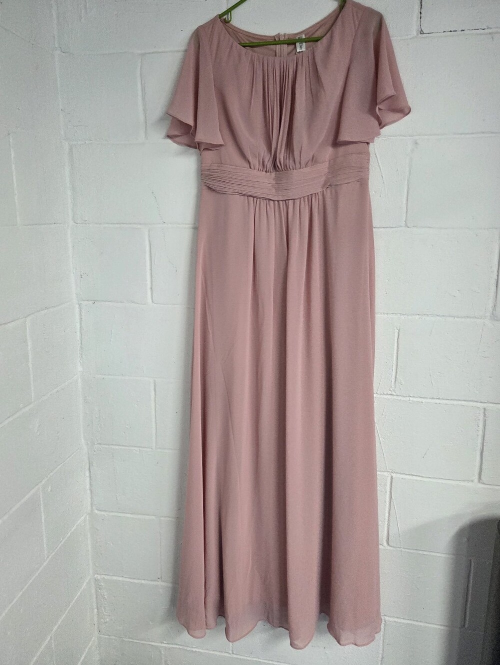 Ever Pretty Dusty Rose Maxi Dress with Flutter Sleeves